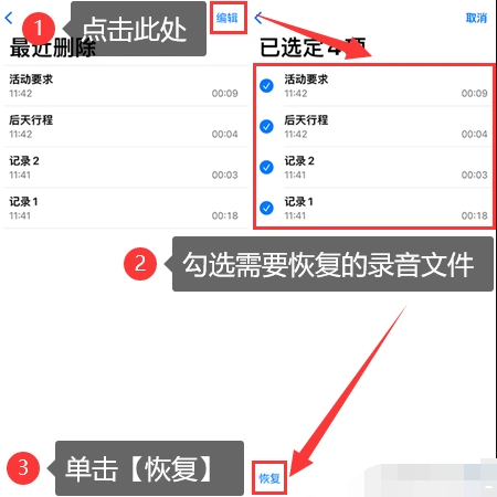 手机录音恢复方法（Android & iOS）步骤二
