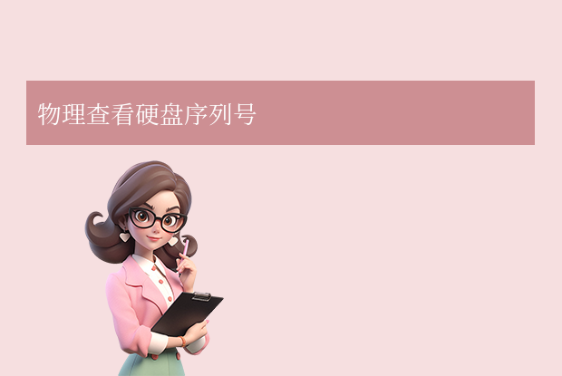 物理查看硬盘序列号